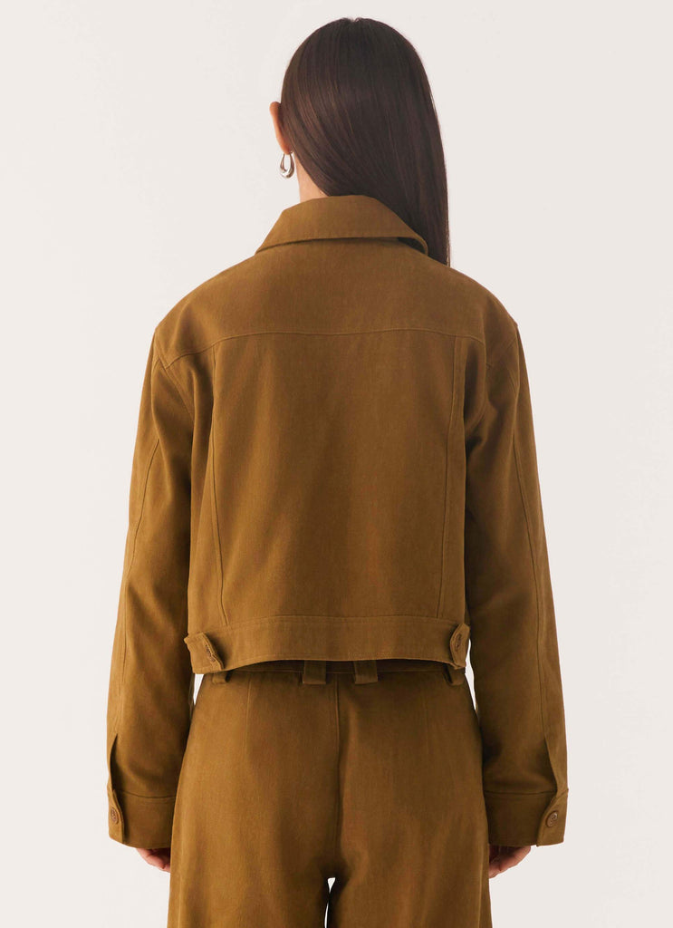 Peppermayo Peppermayo Exclusive - Avi Boxy Jacket - Brown