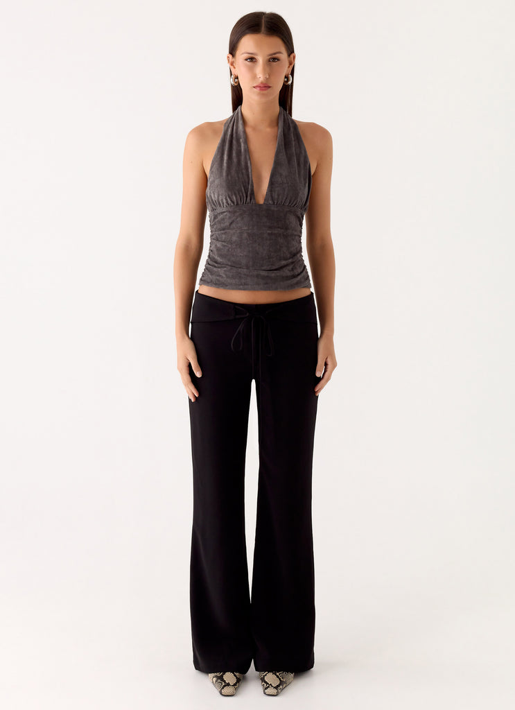 Peppermayo Peppermayo Exclusive - Aylssa Halter Top - Ash