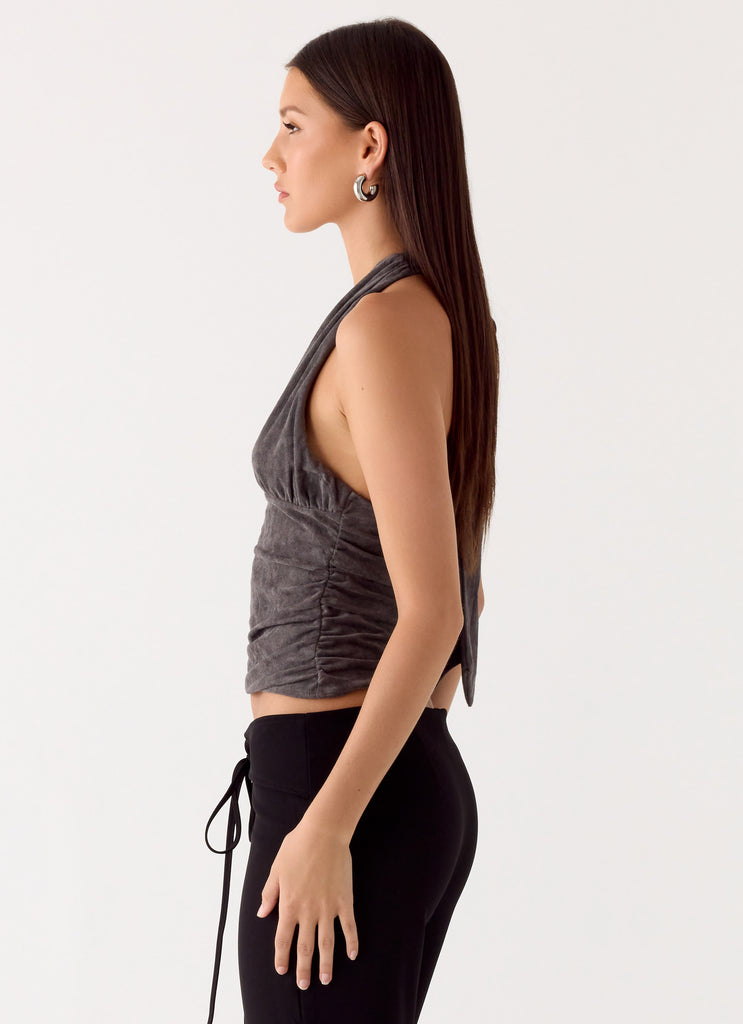 Peppermayo Peppermayo Exclusive - Aylssa Halter Top - Ash