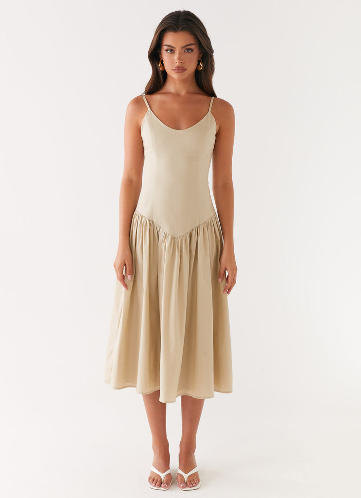 Peppermayo Peppermayo Exclusive - Azalea Midi Dress - Beige