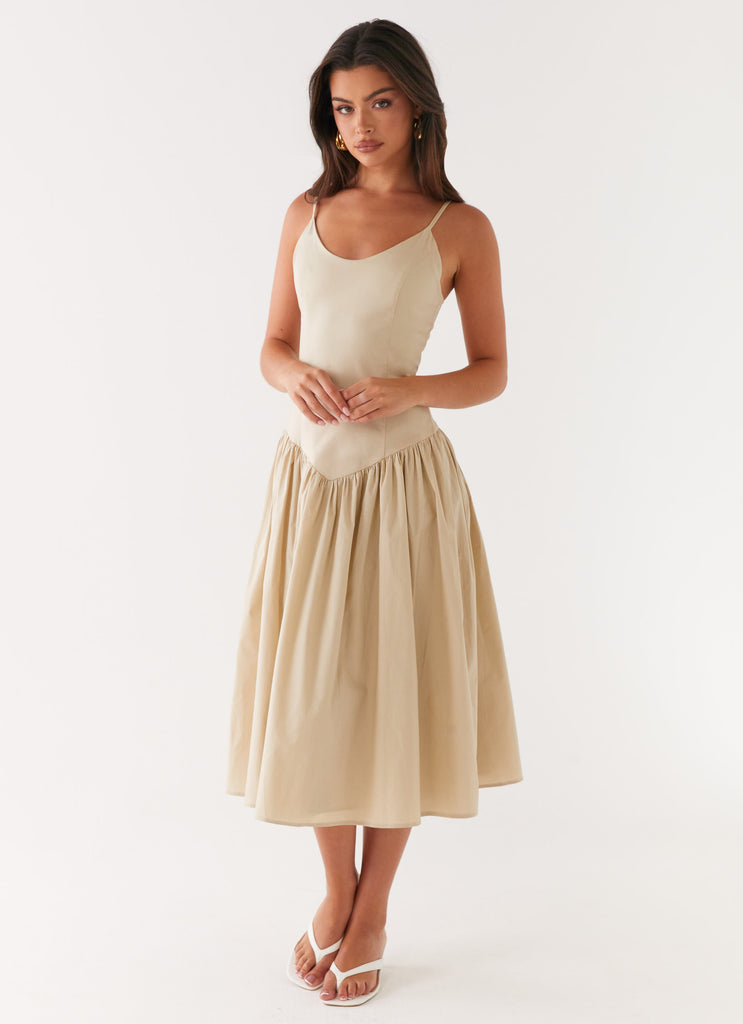 Peppermayo Peppermayo Exclusive - Azalea Midi Dress - Beige