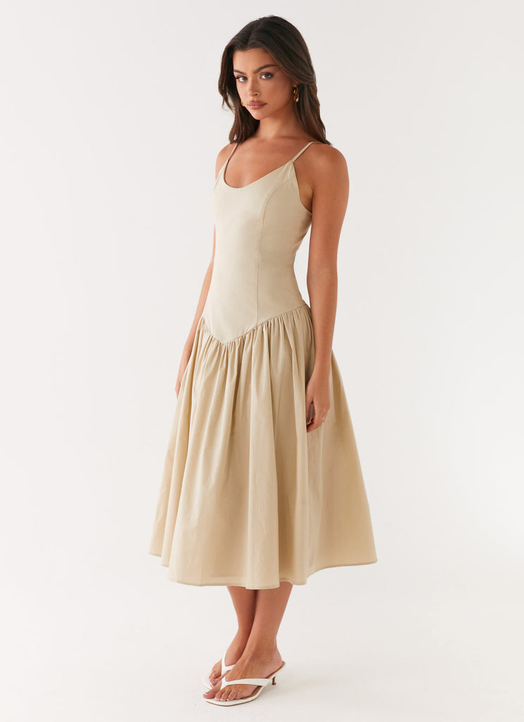 Peppermayo Peppermayo Exclusive - Azalea Midi Dress - Beige