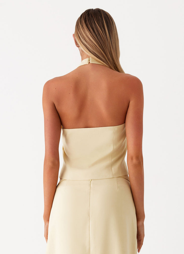 Peppermayo Peppermayo Exclusive - Azura Halter Top - Yellow