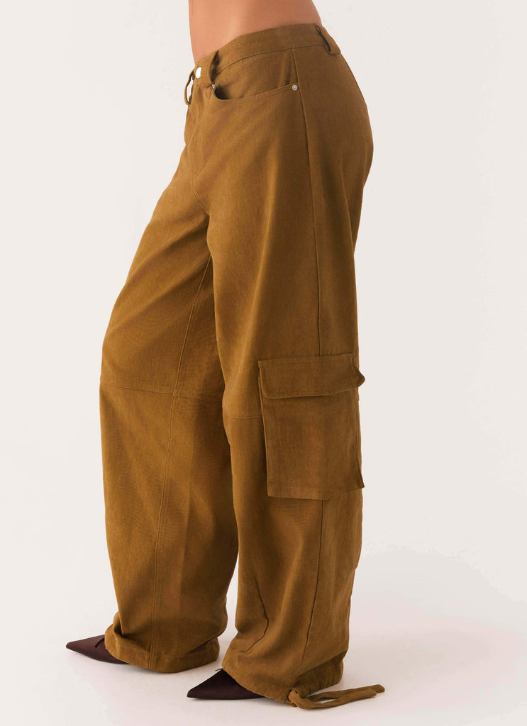 Peppermayo Peppermayo Exclusive - Back In Time Cargo Pant - Brown