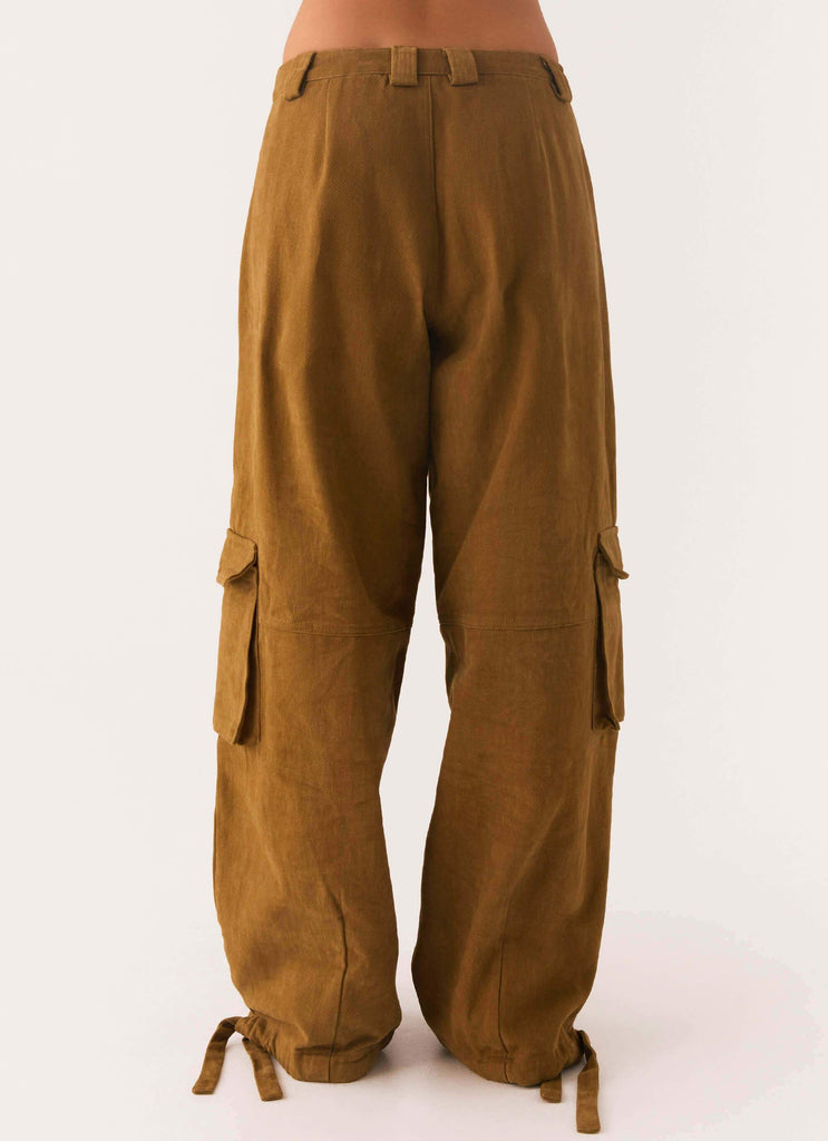 Peppermayo Peppermayo Exclusive - Back In Time Cargo Pant - Brown