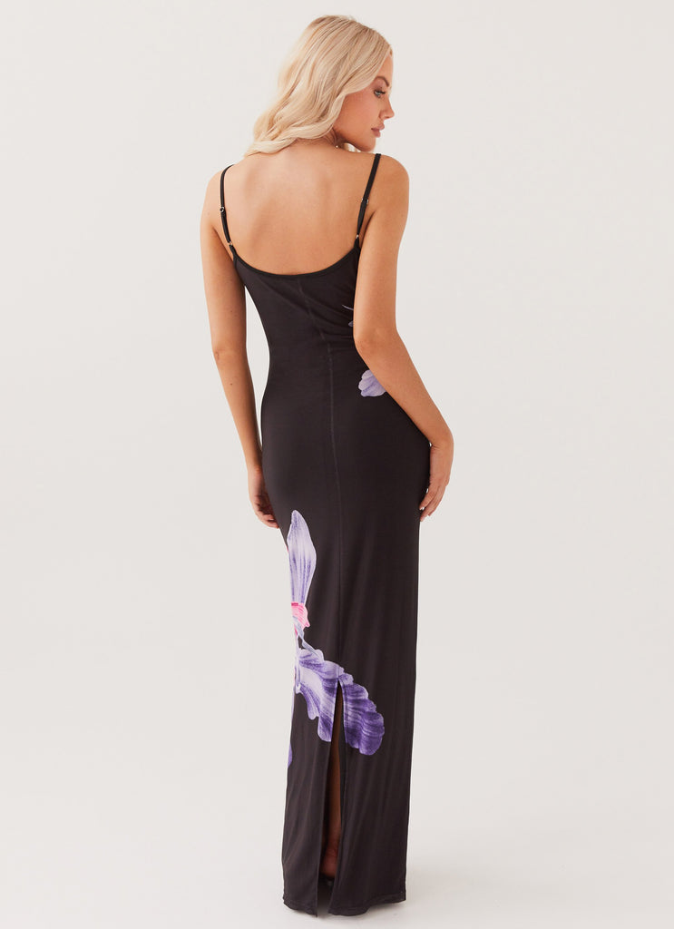 Peppermayo Peppermayo Exclusive - Bad News Mesh Maxi Dress - Black Tulip