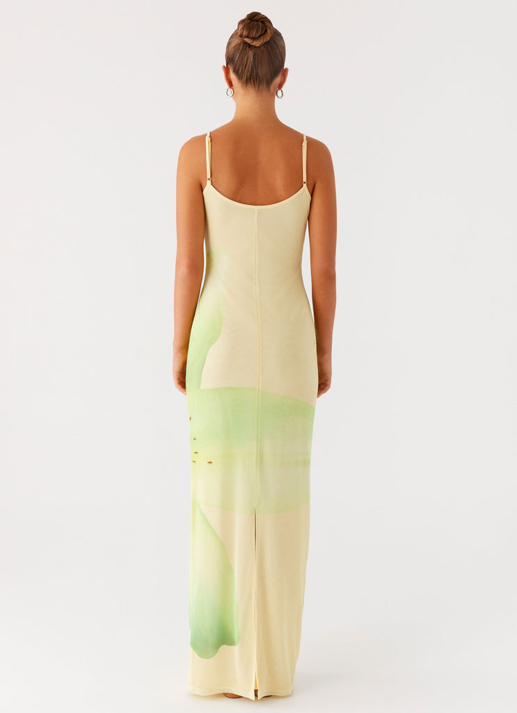 Peppermayo Peppermayo Exclusive - Bad News Mesh Maxi Dress - Yellow Lily
