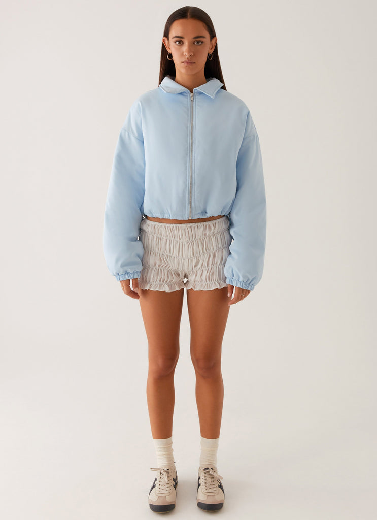 Peppermayo Peppermayo Exclusive - Baltimore Bomber Jacket - Pale Blue