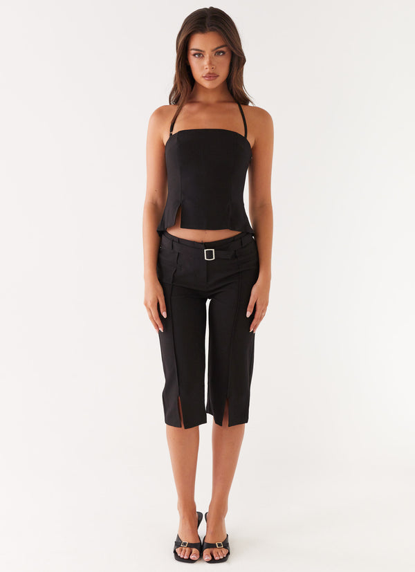 peppermayo Peppermayo Exclusive - Banks Capri Pants - Black