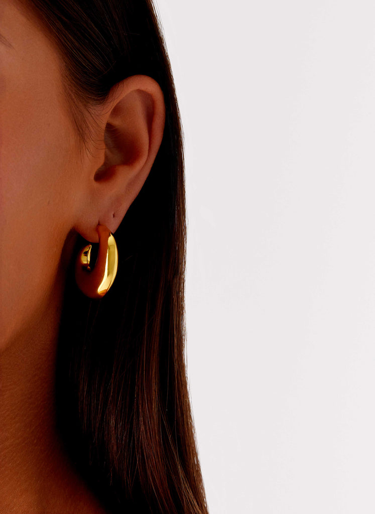 Peppermayo Peppermayo Exclusive - Bare Essentials Earrings - Gold