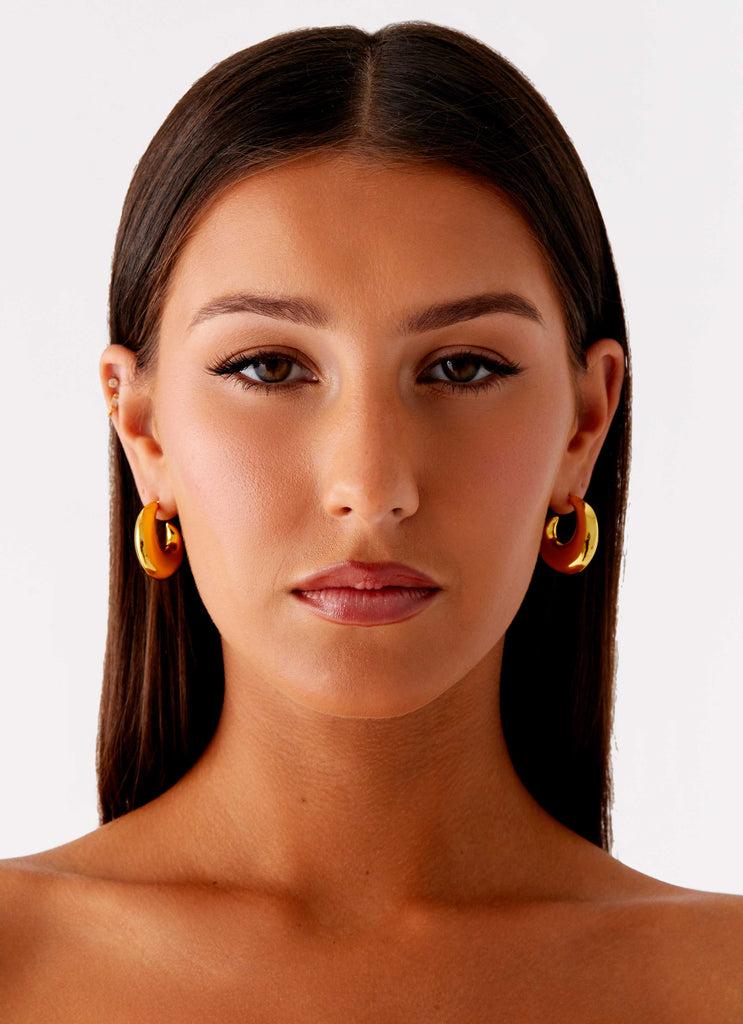Peppermayo Peppermayo Exclusive - Bare Essentials Earrings - Gold