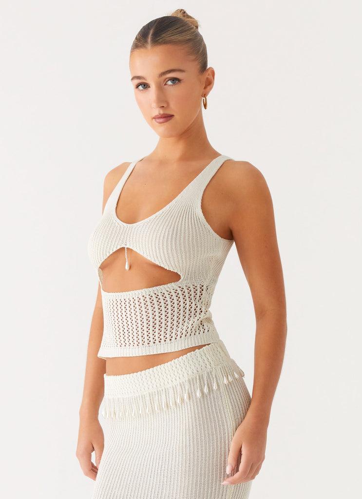 Peppermayo Peppermayo Exclusive - Basilia Knit Top - Off White