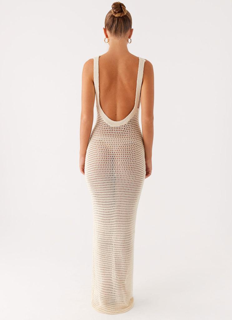 Peppermayo Peppermayo Exclusive - Beach House Crochet Maxi Dress - White