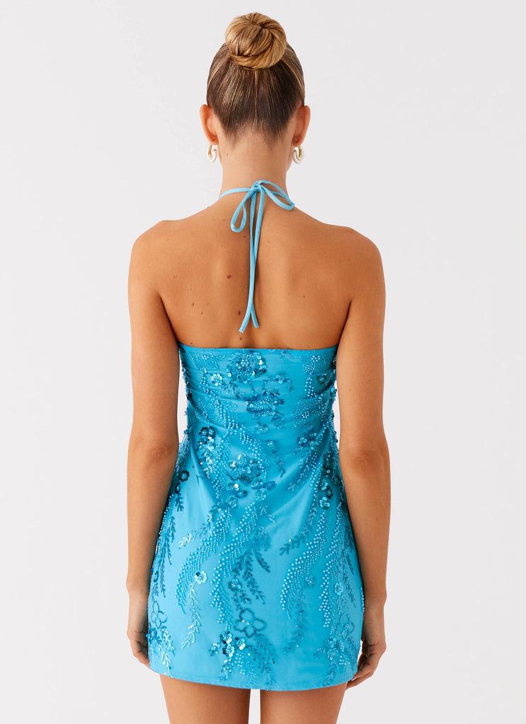 Peppermayo Peppermayo Exclusive - Bebe Beaded Mini Dress - Royal Blue