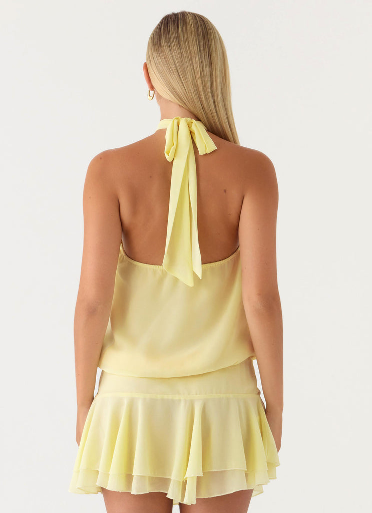 Peppermayo Peppermayo Exclusive - Beginning Mini Dress - Butter Yellow