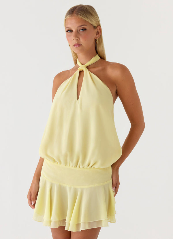 peppermayo Peppermayo Exclusive - Beginning Mini Dress - Butter Yellow
