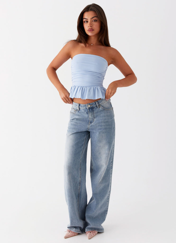Peppermayo Peppermayo Exclusive - Bella Lou Tube Top - Blue