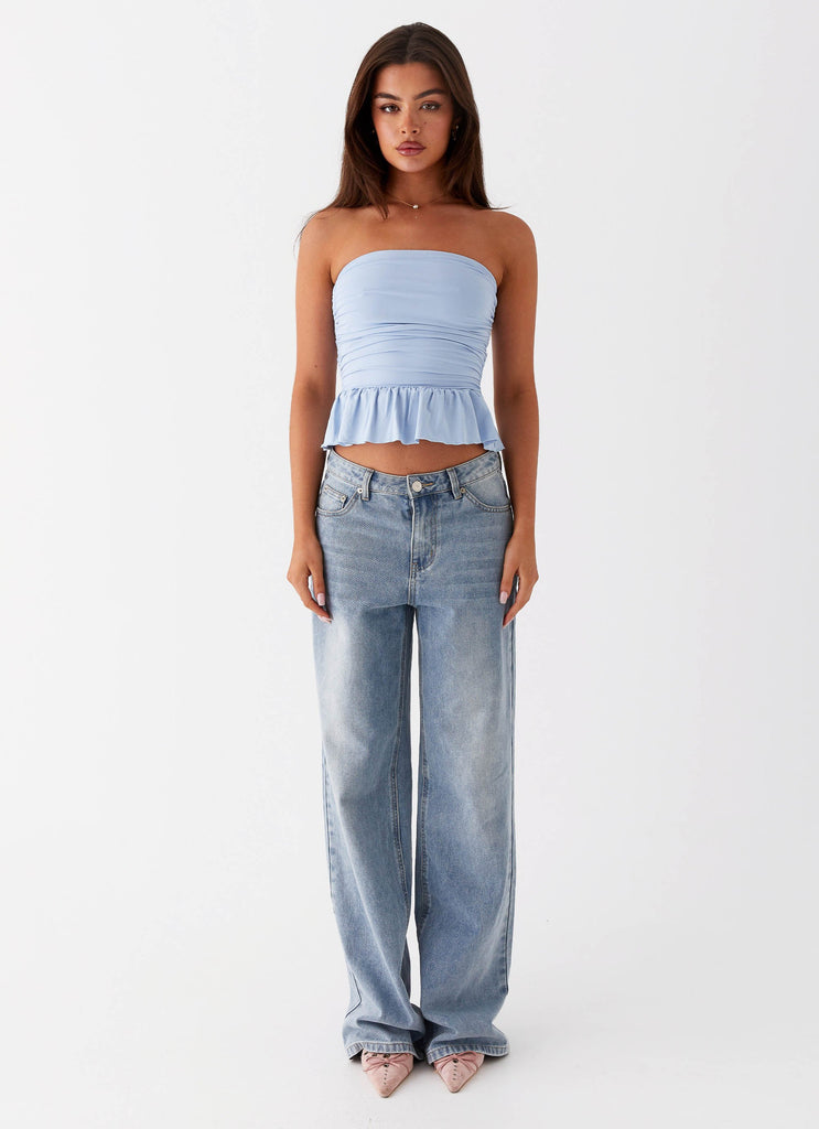 Peppermayo Peppermayo Exclusive - Bella Lou Tube Top - Blue