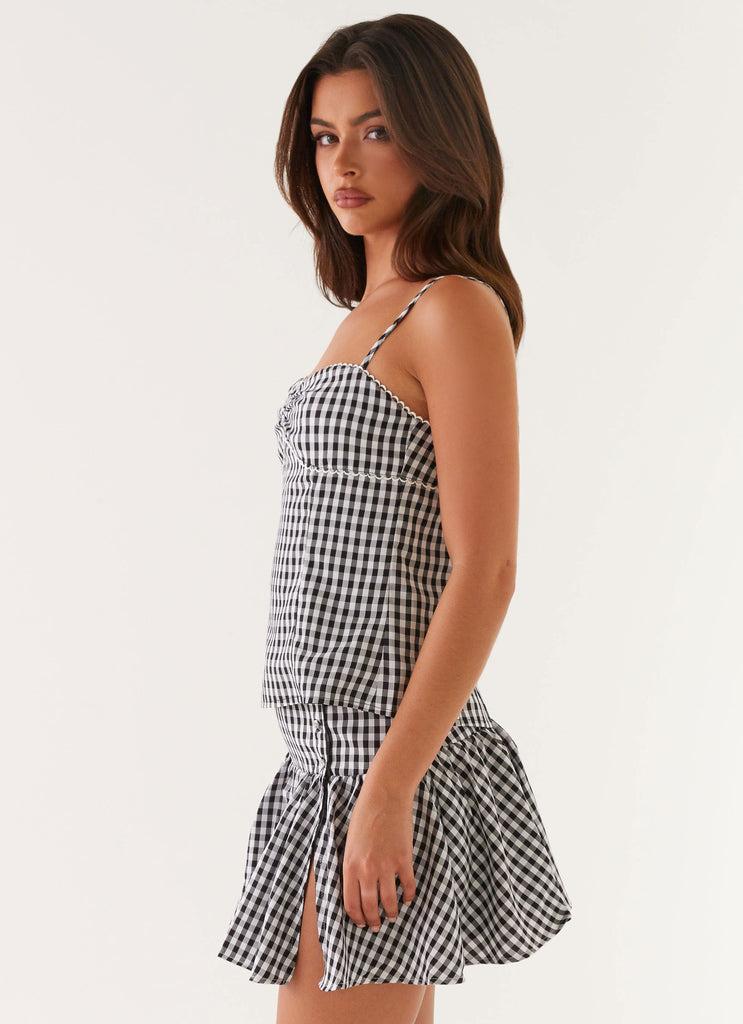 Peppermayo Peppermayo Exclusive - Bellamy Top - Black Gingham