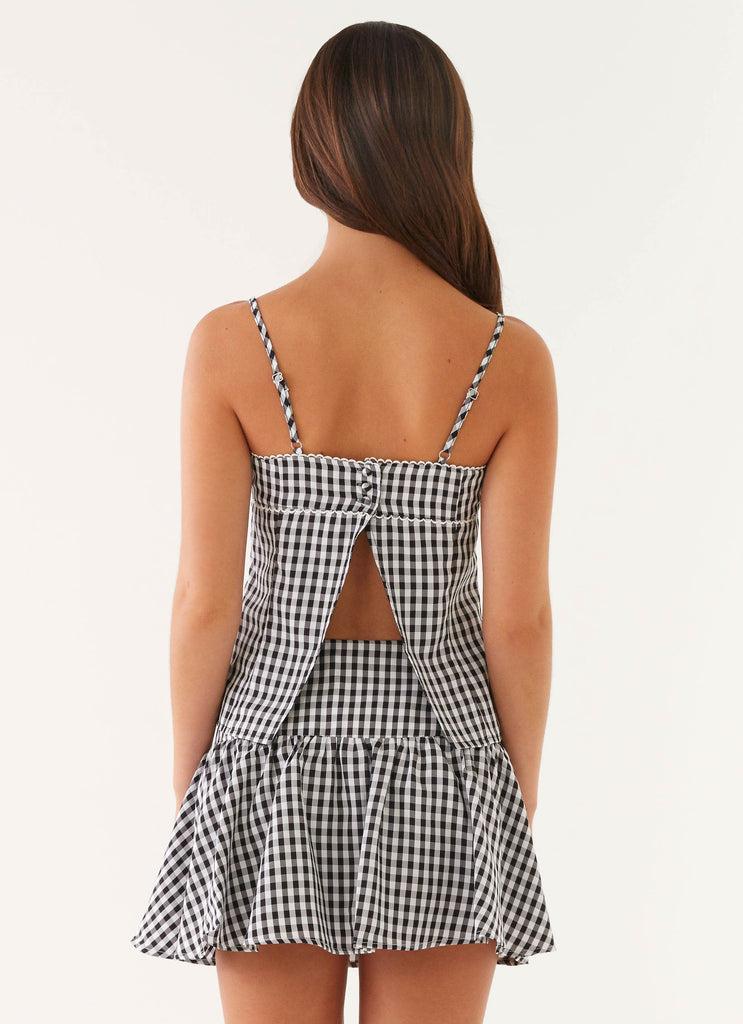 Peppermayo Peppermayo Exclusive - Bellamy Top - Black Gingham