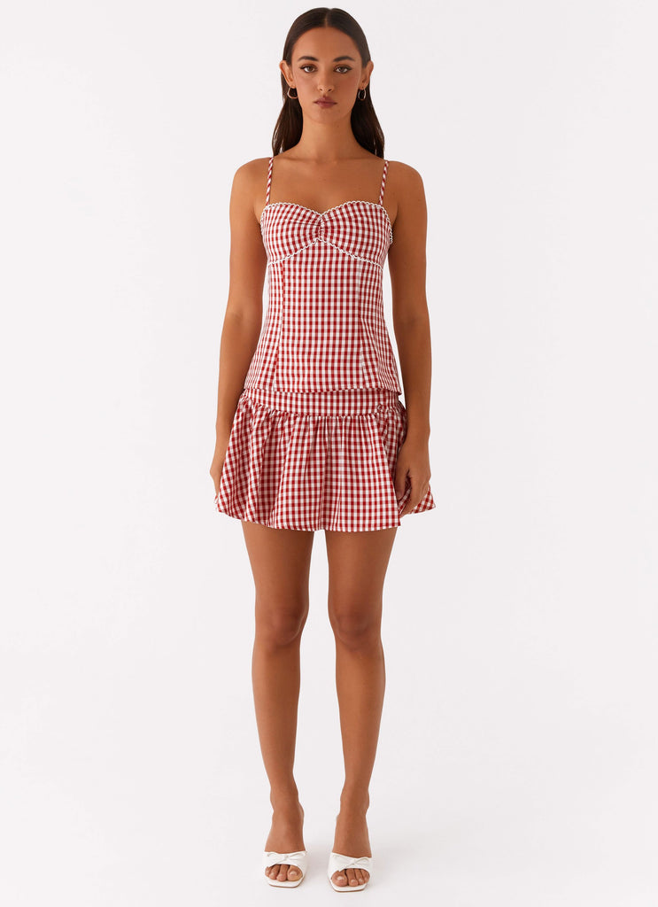 Peppermayo Peppermayo Exclusive - Bellamy Top - Red Gingham