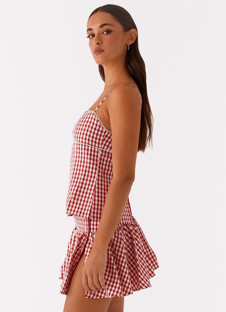 Peppermayo Peppermayo Exclusive - Bellamy Top - Red Gingham