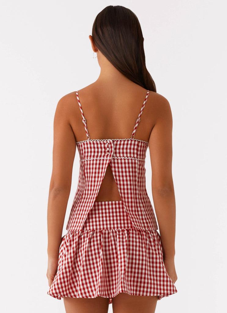 Peppermayo Peppermayo Exclusive - Bellamy Top - Red Gingham