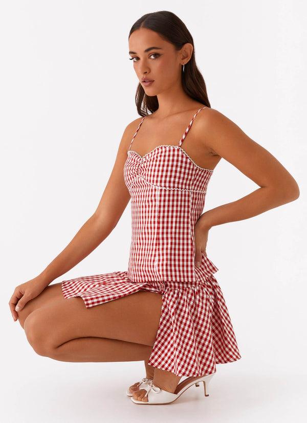 peppermayo Peppermayo Exclusive - Bellamy Top - Red Gingham