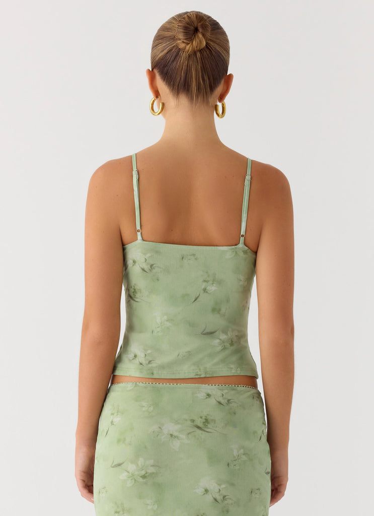 Peppermayo Peppermayo Exclusive - Bending My Rules Top - Blurred Lime