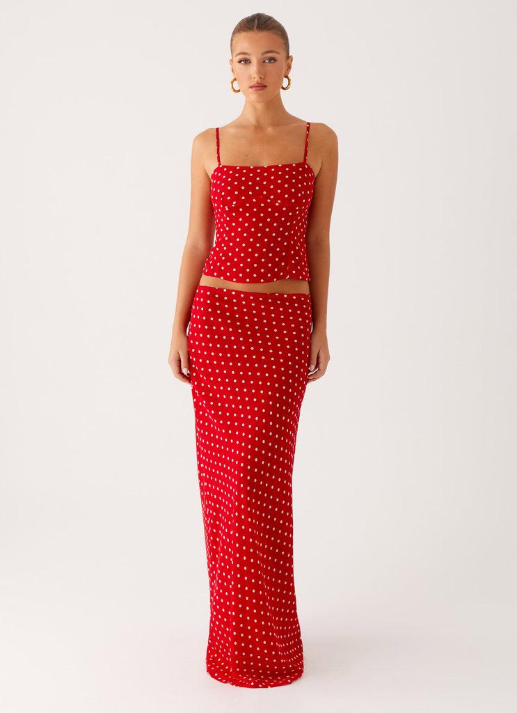 Peppermayo Peppermayo Exclusive - Bendita Top - Red Polka Dot