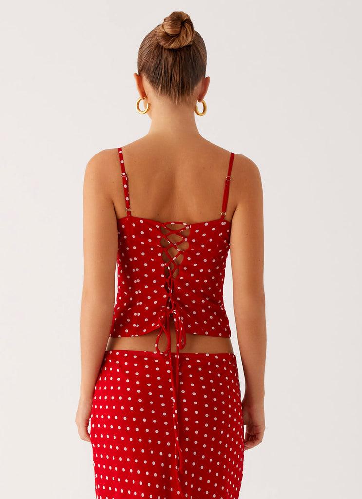 Peppermayo Peppermayo Exclusive - Bendita Top - Red Polka Dot