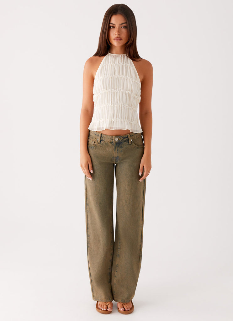 Peppermayo Peppermayo Exclusive - Bennie Halter Top - Ivory