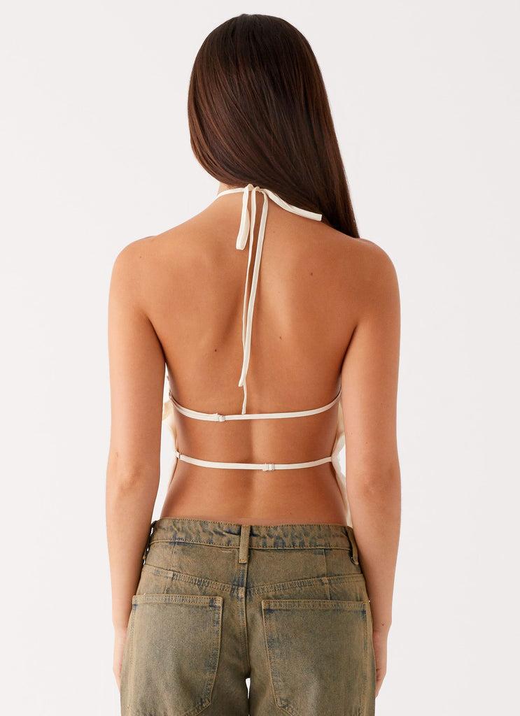 Peppermayo Peppermayo Exclusive - Bennie Halter Top - Ivory