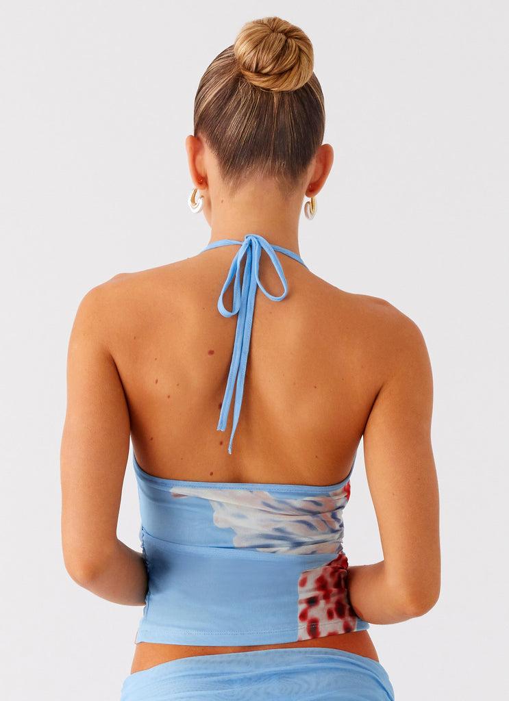 Peppermayo Peppermayo Exclusive - Bernie Halter Top - Deep Sea Bloom