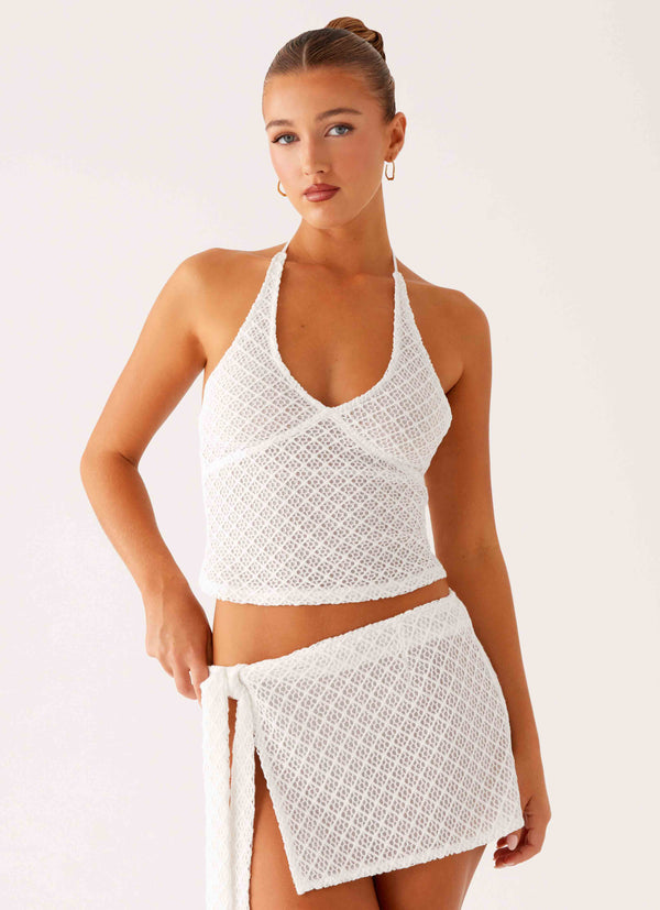 peppermayo Peppermayo Exclusive - Bernie Halter Top - Ivory