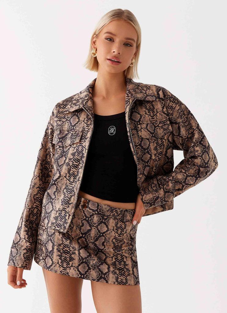 Peppermayo Peppermayo Exclusive - Bethany Oversized Jacket - Snake