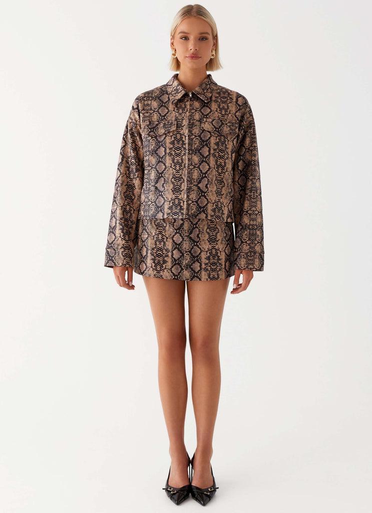 Peppermayo Peppermayo Exclusive - Bethany Oversized Jacket - Snake