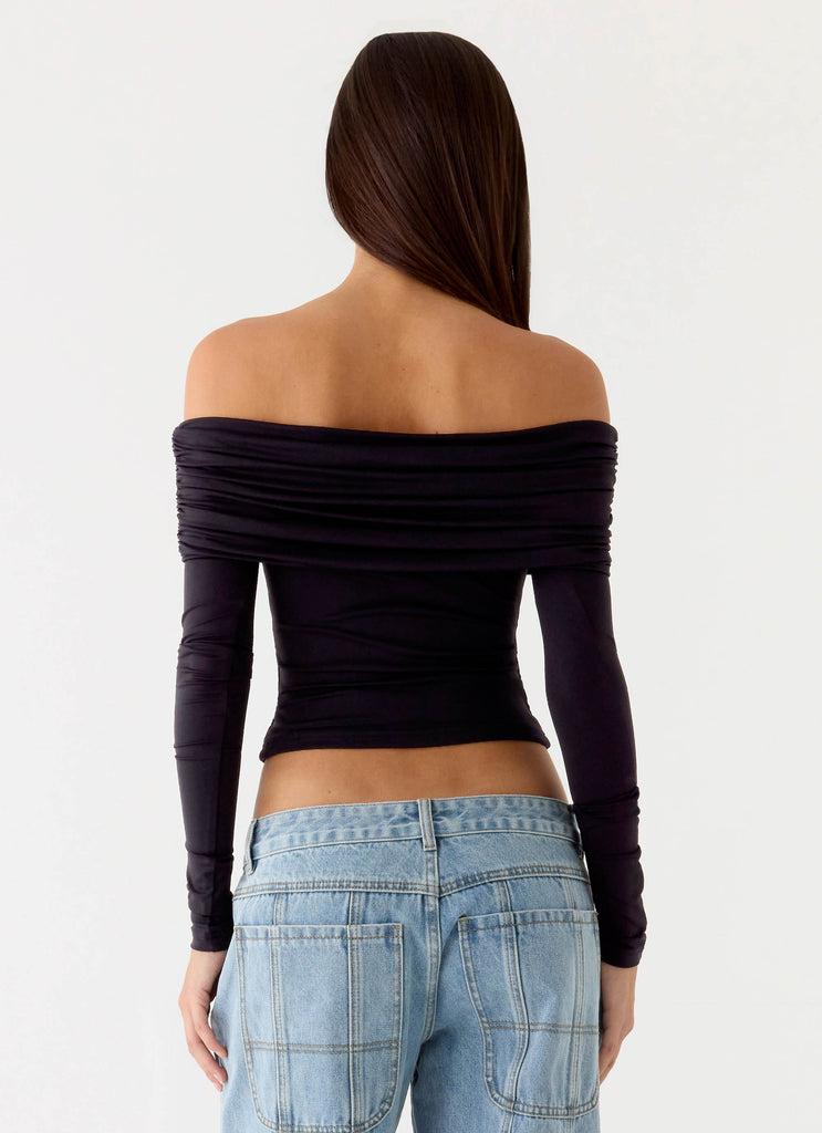 Peppermayo Peppermayo Exclusive - Better Now Long Sleeve Top - Black