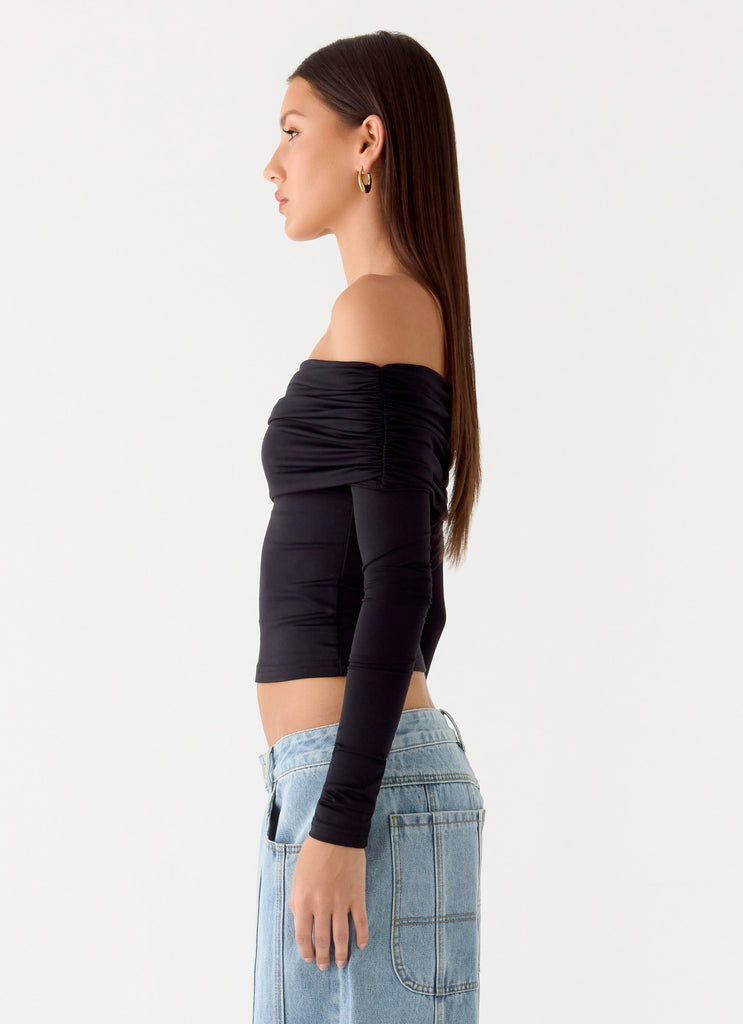 Peppermayo Peppermayo Exclusive - Better Now Long Sleeve Top - Black