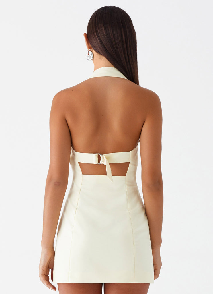 Peppermayo Peppermayo Exclusive - Bianca Halter Dress - Yellow