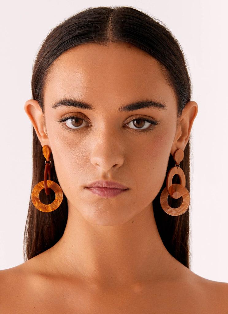 Peppermayo Peppermayo Exclusive - Bijou Earrings - Brown