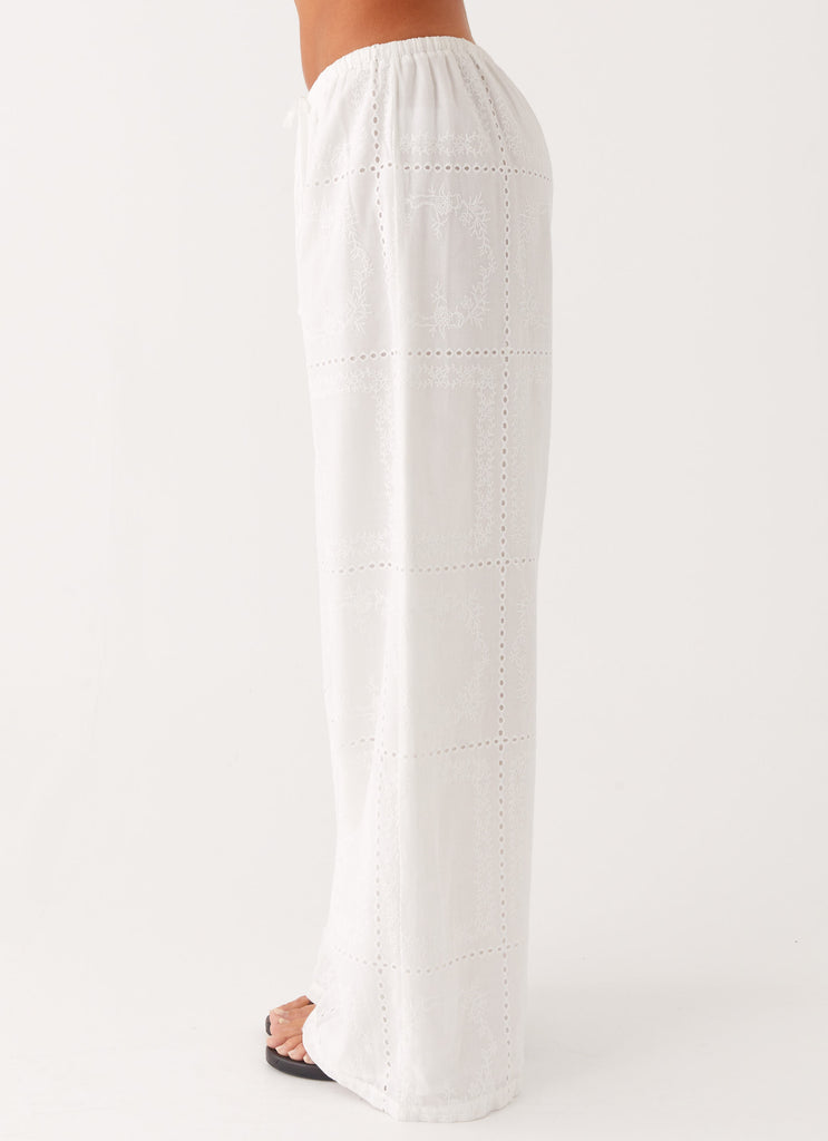 Peppermayo Peppermayo Exclusive - Bille Low Rise Pants - White