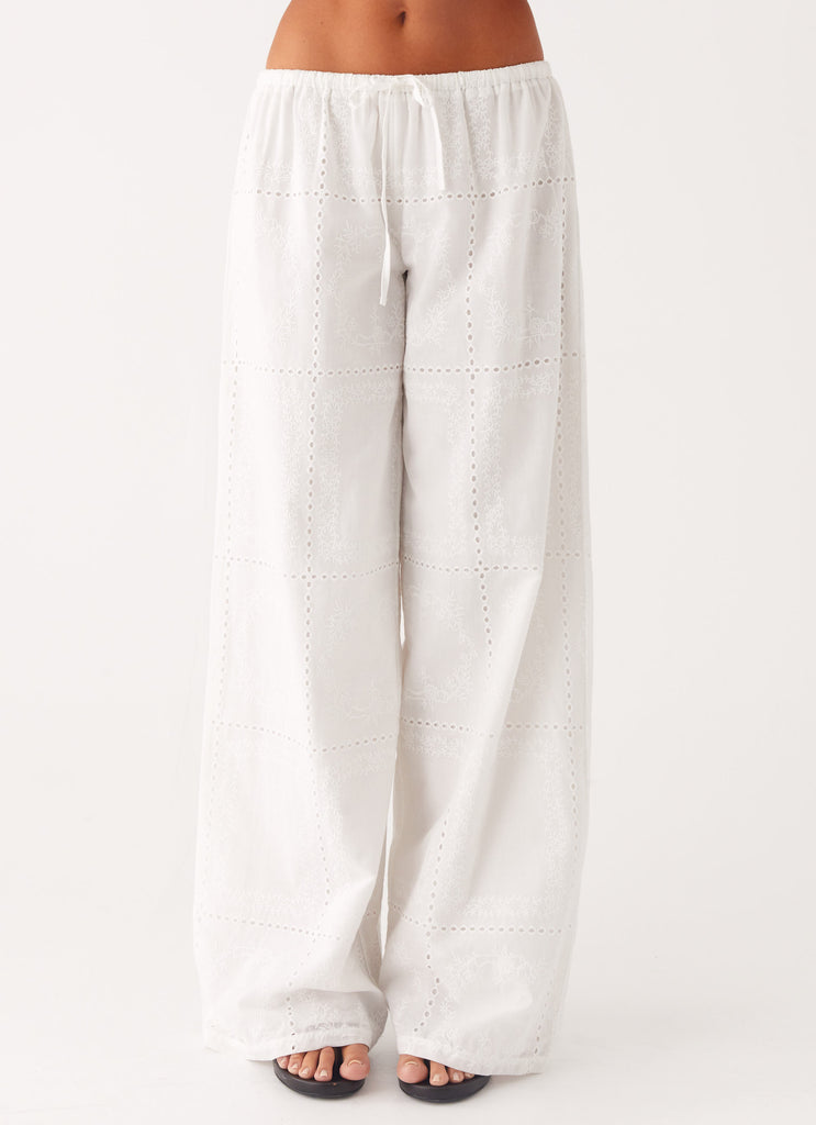 Peppermayo Peppermayo Exclusive - Bille Low Rise Pants - White