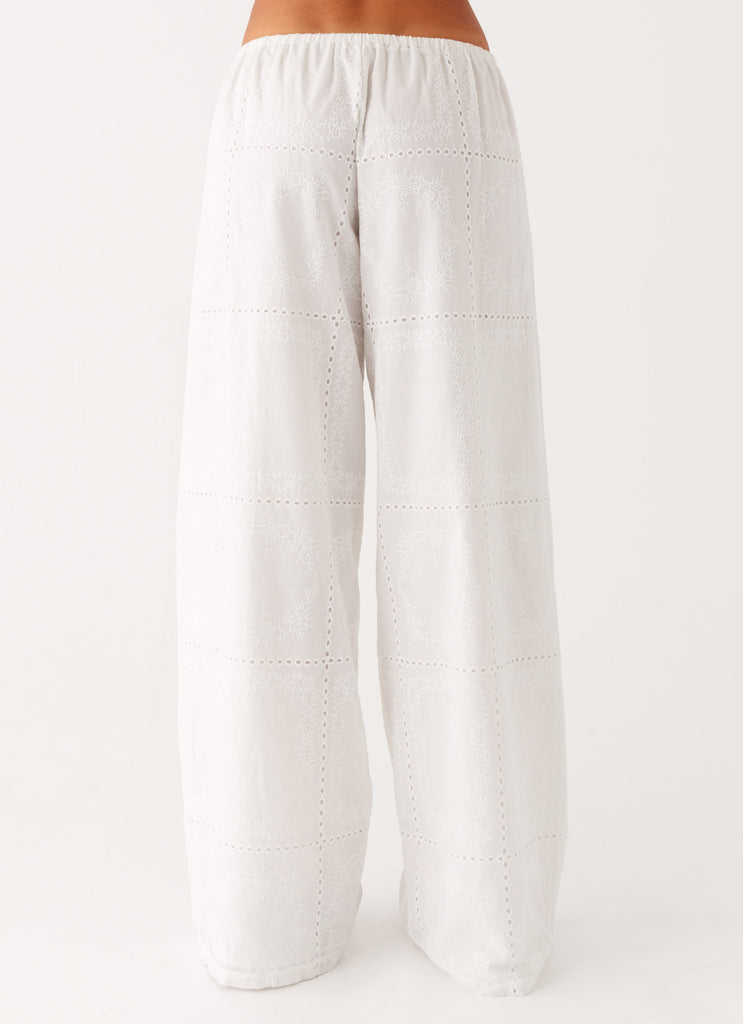 Peppermayo Peppermayo Exclusive - Bille Low Rise Pants - White