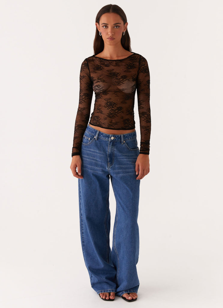 Peppermayo Peppermayo Exclusive - Blanca Lace Top - Black