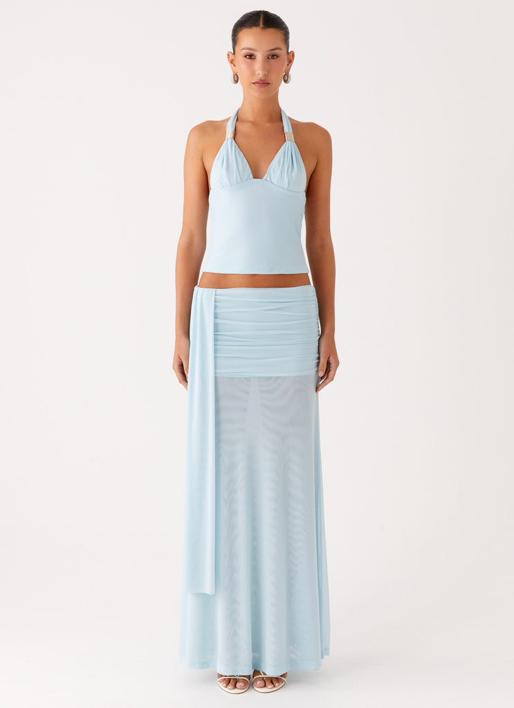 Peppermayo Peppermayo Exclusive - Blaze Halter Top - Blue