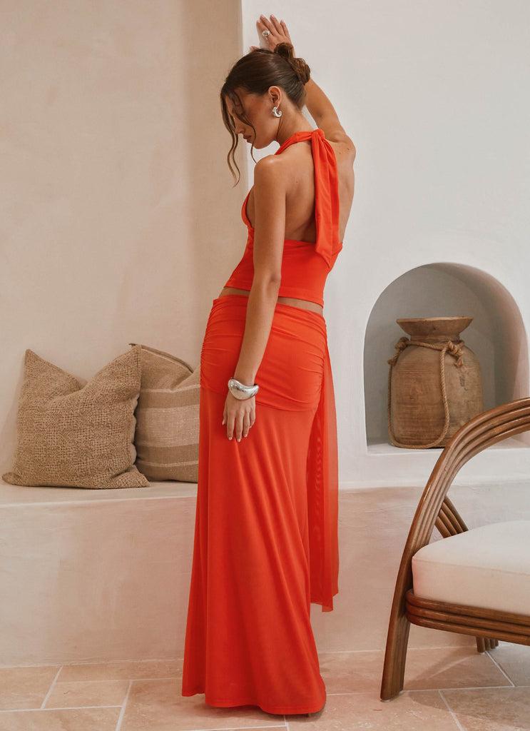 Peppermayo Peppermayo Exclusive - Blaze Maxi Skirt - Fire Red