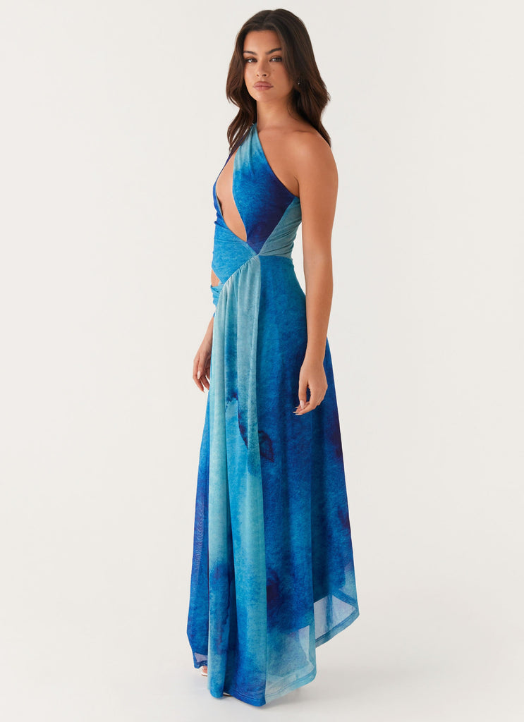 Peppermayo Peppermayo Exclusive - Blinded Maxi Dress - Blue Tie Dye