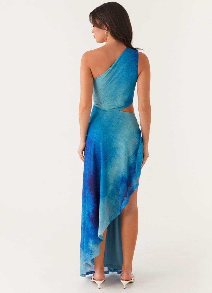 Peppermayo Peppermayo Exclusive - Blinded Maxi Dress - Blue Tie Dye