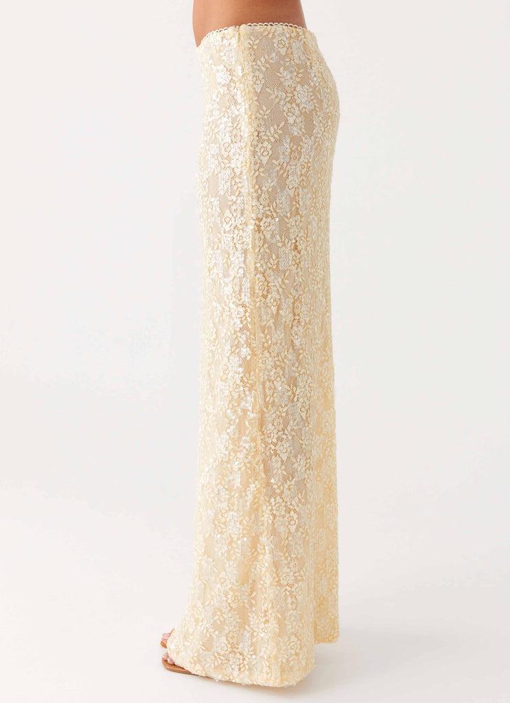 Peppermayo Peppermayo Exclusive - Bling It On Maxi Skirt - Ivory